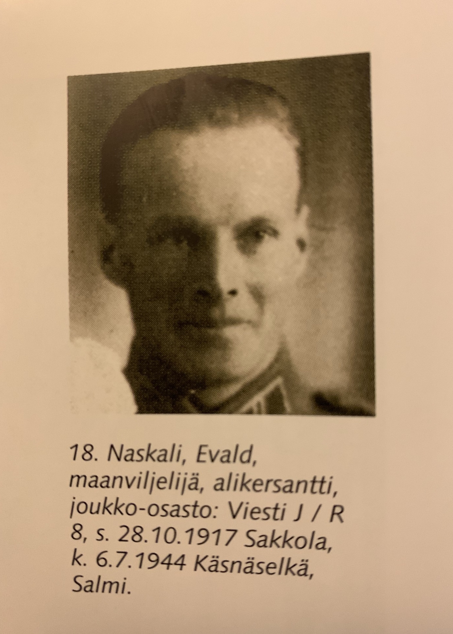 Sotapolku.fi - Naskali, Evald